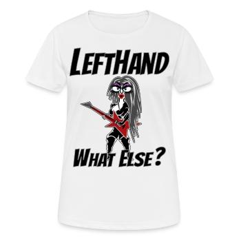Gauche quoi d’autre? Escargot Hardrock - T-shirt respirant Femme - blanc - Devant - AI Model Female 172 dark (172cm)