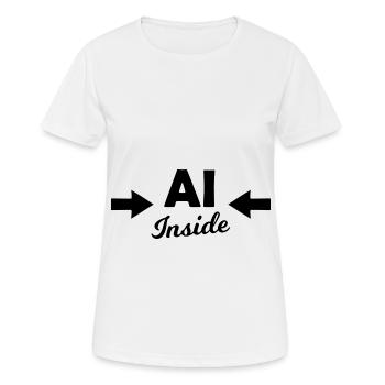 Artificial intelligence - Women's Breathable T-Shirt - white - Front - AI Model Female 172 dark (172cm)