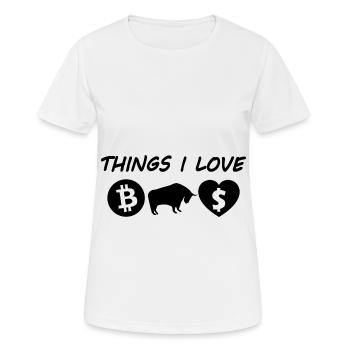 Der Bitcoin Investor - Frauen T-Shirt atmungsaktiv - Weiß - Vorne - AI Model Female 172 dark (172cm)