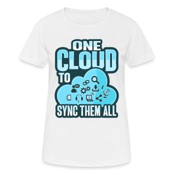 Cloud Administrator Cloud Devops - Women's Breathable T-Shirt - white - Front - AI Model Female 172 dark (172cm)