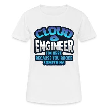 Cloud Administrator Cloud Devops - Women's Breathable T-Shirt - white - Front - AI Model Female 172 dark (172cm)