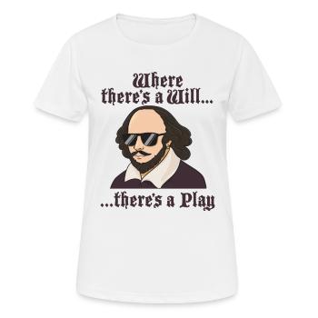 William Shakespeare Theatre Literature - Women's Breathable T-Shirt - white - Front - AI Model Female 172 dark (172cm)