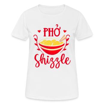 Pho Shizzle asiatische Pho-Nudelsuppe - Frauen T-Shirt atmungsaktiv - Weiß - Vorne - AI Model Female 172 dark (172cm)
