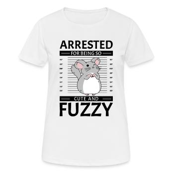 Arrested for cuteness and blur design - Women's Breathable T-Shirt - white - Front - AI Model Female 172 dark (172cm)