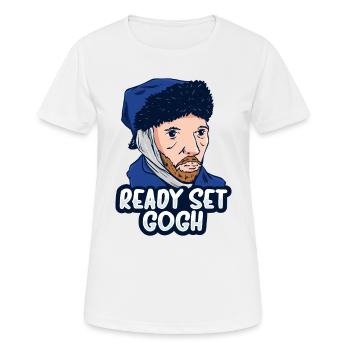 L’art de Van Gogh - T-shirt respirant Femme - blanc - Devant - AI Model Female 172 dark (172cm)