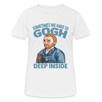 Van Gogh Art - Women's Breathable T-Shirt - white - Front - AI Model Female 172 dark (172cm)