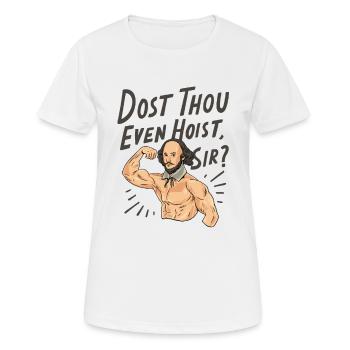 William Shakespeare Zitat - Frauen T-Shirt atmungsaktiv - Weiß - Vorne - AI Model Female 172 dark (172cm)