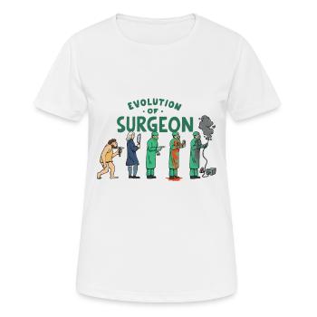 Développement du chirurgien - T-shirt respirant Femme - blanc - Devant - AI Model Female 172 dark (172cm)