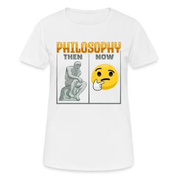 Design philosophique pour un philosophe - T-shirt respirant Femme - blanc - Devant - AI Model Female 172 dark (172cm)