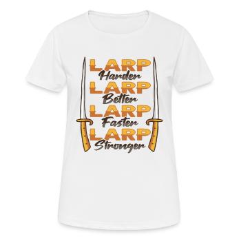 Larp Rpg Rollenspiel Design Larper - Frauen T-Shirt atmungsaktiv - Weiß - Vorne - AI Model Female 172 dark (172cm)