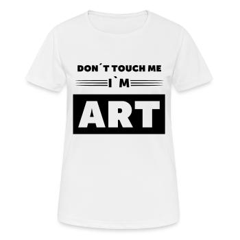 Witziges Kunst Design für einen Künstler - Frauen T-Shirt atmungsaktiv - Weiß - Vorne - AI Model Female 172 dark (172cm)