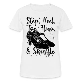 Tap Dancer Tap Dance Shoes Tap Dance Instructor - Women's Breathable T-Shirt - white - Front - AI Model Female 172 dark (172cm)