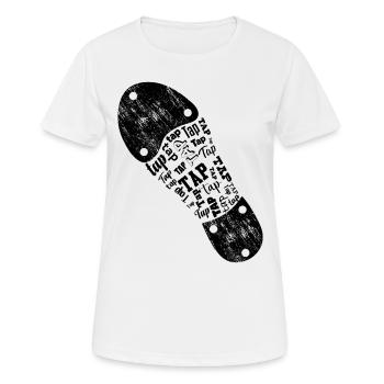 Tap Dancer Tap Dance Shoes Tap Dance Instructor - Women's Breathable T-Shirt - white - Front - AI Model Female 172 dark (172cm)