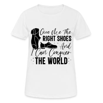 Tap Dancer Tap Dance Shoes Tap Dance Instructor - Women's Breathable T-Shirt - white - Front - AI Model Female 172 dark (172cm)