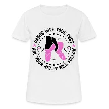 Tap Dancer Tap Dance Shoes Tap Dance Instructor - Women's Breathable T-Shirt - white - Front - AI Model Female 172 dark (172cm)
