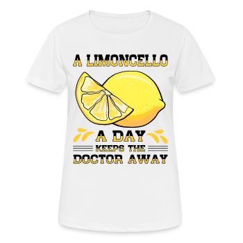 Italian limoncello lover - Women's Breathable T-Shirt - white - Front - AI Model Female 172 dark (172cm)