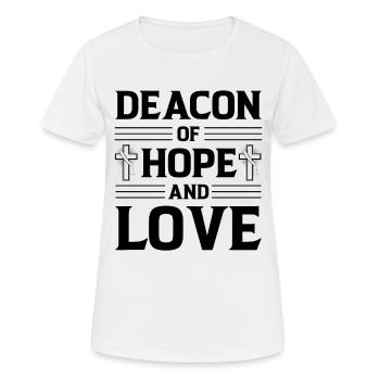 Église Diacre Religion Foi chrétienne Église - T-shirt respirant Femme - blanc - Devant - AI Model Female 172 dark (172cm)