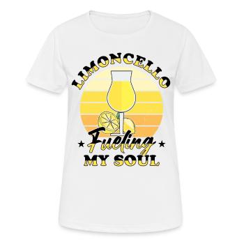 Limoncello italien Lover Liqueur de citron - T-shirt respirant Femme - blanc - Devant - AI Model Female 172 dark (172cm)