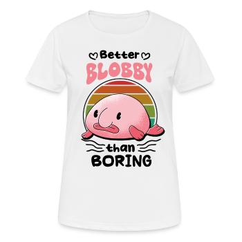 Biologiste marin Poissons d’eau profonde Blob Océan - T-shirt respirant Femme - blanc - Devant - AI Model Female 172 dark (172cm)