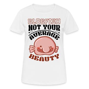 Biologiste marin Poissons d’eau profonde Blob Océan - T-shirt respirant Femme - blanc - Devant - AI Model Female 172 dark (172cm)