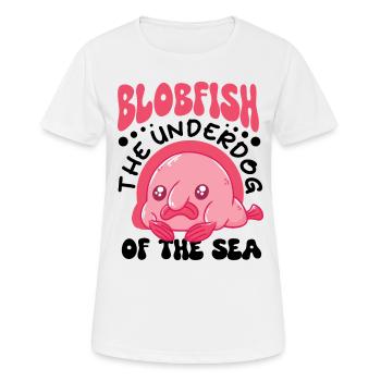 Biologiste marin Poissons d’eau profonde Blob Océan - T-shirt respirant Femme - blanc - Devant - AI Model Female 172 dark (172cm)
