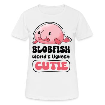 Biologiste marin Poissons d’eau profonde Blob Océan - T-shirt respirant Femme - blanc - Devant - AI Model Female 172 dark (172cm)