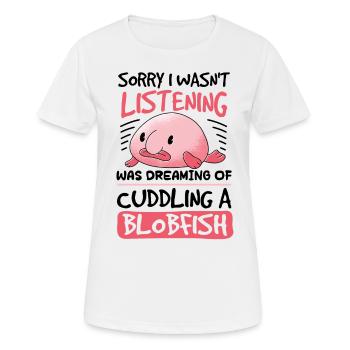 Biologiste marin Poissons d’eau profonde Blob Océan - T-shirt respirant Femme - blanc - Devant - AI Model Female 172 dark (172cm)