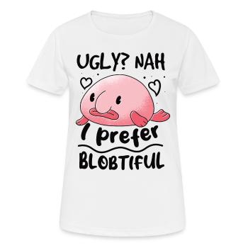 Biologiste marin Poissons d’eau profonde Blob Océan - T-shirt respirant Femme - blanc - Devant - AI Model Female 172 dark (172cm)