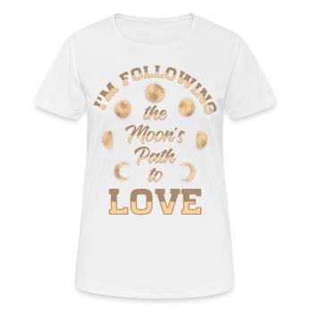 Astronomie Astronom Mondphase Romantik Sterne - Frauen T-Shirt atmungsaktiv - Weiß - Vorne - AI Model Female 172 dark (172cm)