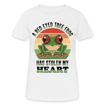 Besitzer Eines Amphibienliebhabers Mit Einem - Frauen T-Shirt atmungsaktiv - Weiß - Vorne - AI Model Female 172 dark (172cm)