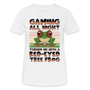 Besitzer Eines Amphibienliebhabers Mit Einem - Frauen T-Shirt atmungsaktiv - Weiß - Vorne - AI Model Female 172 dark (172cm)