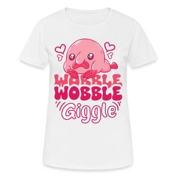 Biologiste marin Poissons d’eau profonde Blob Océan - T-shirt respirant Femme - blanc - Devant - AI Model Female 172 dark (172cm)