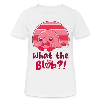 Biologiste marin Poissons d’eau profonde Blob Océan - T-shirt respirant Femme - blanc - Devant - AI Model Female 172 dark (172cm)