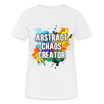 Maler Leinwand Flüssigkeit Malerei Kunst Farbe - Frauen T-Shirt atmungsaktiv - Weiß - Vorne - AI Model Female 172 dark (172cm)