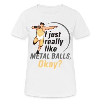 Athletics, Athletics, Throwing athletes, - Women's Breathable T-Shirt - white - Front - AI Model Female 172 dark (172cm)