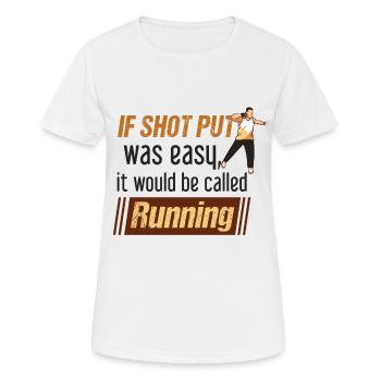 Athletics, Athletics, Throwing athletes, - Women's Breathable T-Shirt - white - Front - AI Model Female 172 dark (172cm)