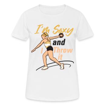 Athletics Athletics Throw Athlete - Women's Breathable T-Shirt - white - Front - AI Model Female 172 dark (172cm)