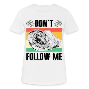 fossiles, paléontologue, collectionneur de fossiles, - T-shirt respirant Femme - blanc - Devant - AI Model Female 172 dark (172cm)