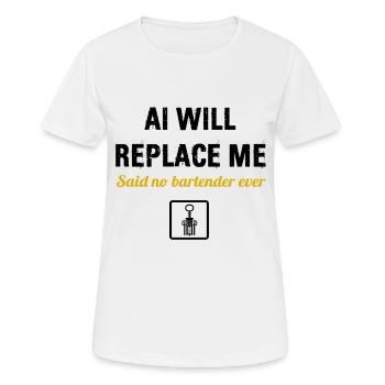 Barkeeper Mixologe Alkohol Getränke Barmann - Frauen T-Shirt atmungsaktiv - Weiß - Vorne - AI Model Female 172 dark (172cm)