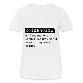 Numismatist Numismatics Hobby Money Coin Collector - Women's Breathable T-Shirt - white - Front - AI Model Female 172 dark (172cm)