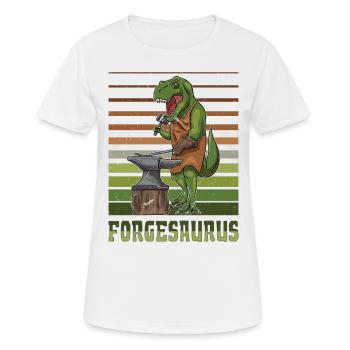 Forger Métallurgiste Dino - T-shirt respirant Femme - blanc - Devant - AI Model Female 172 dark (172cm)