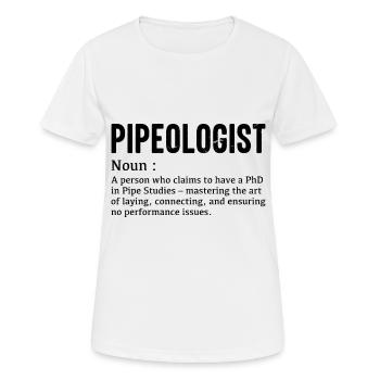 Profession de chirurgien de drain de plomberie - T-shirt respirant Femme - blanc - Devant - AI Model Female 172 dark (172cm)