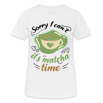 Amateurs de thé vert Boisson japonaise Matcha Latte - T-shirt respirant Femme - blanc - Devant - AI Model Female 172 dark (172cm)