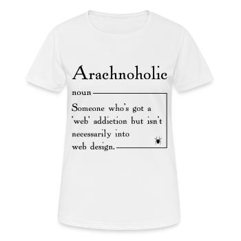 Spinnenliebhaber Spinnentiernetz Terrarium - Frauen T-Shirt atmungsaktiv - Weiß - Vorne - AI Model Female 172 dark (172cm)