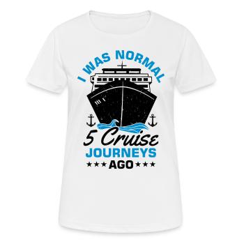 Capitaine de navire de croisière Anchor Cruise Director - T-shirt respirant Femme - blanc - Devant - AI Model Female 172 dark (172cm)