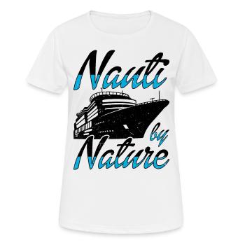 Capitaine de navire de croisière Anchor Cruise Director - T-shirt respirant Femme - blanc - Devant - AI Model Female 172 dark (172cm)