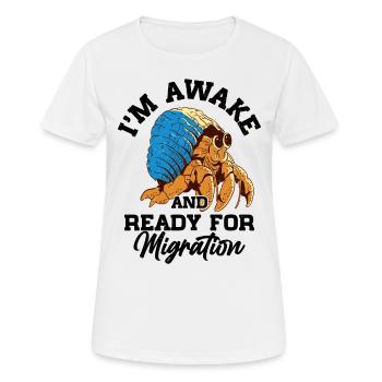 Fruits de mer, Fruits de mer, Moules, Bernard-l’ermite - T-shirt respirant Femme - blanc - Devant - AI Model Female 172 dark (172cm)