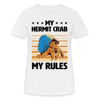 Fruits de mer, Fruits de mer, Moules, Bernard-l’ermite - T-shirt respirant Femme - blanc - Devant - AI Model Female 172 dark (172cm)