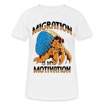Fruits de mer, Fruits de mer, Moules, Bernard-l’ermite - T-shirt respirant Femme - blanc - Devant - AI Model Female 172 dark (172cm)