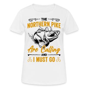 Fisherman Fisherman Fisherman Nordic Pike - Women's Breathable T-Shirt - white - Front - AI Model Female 172 dark (172cm)